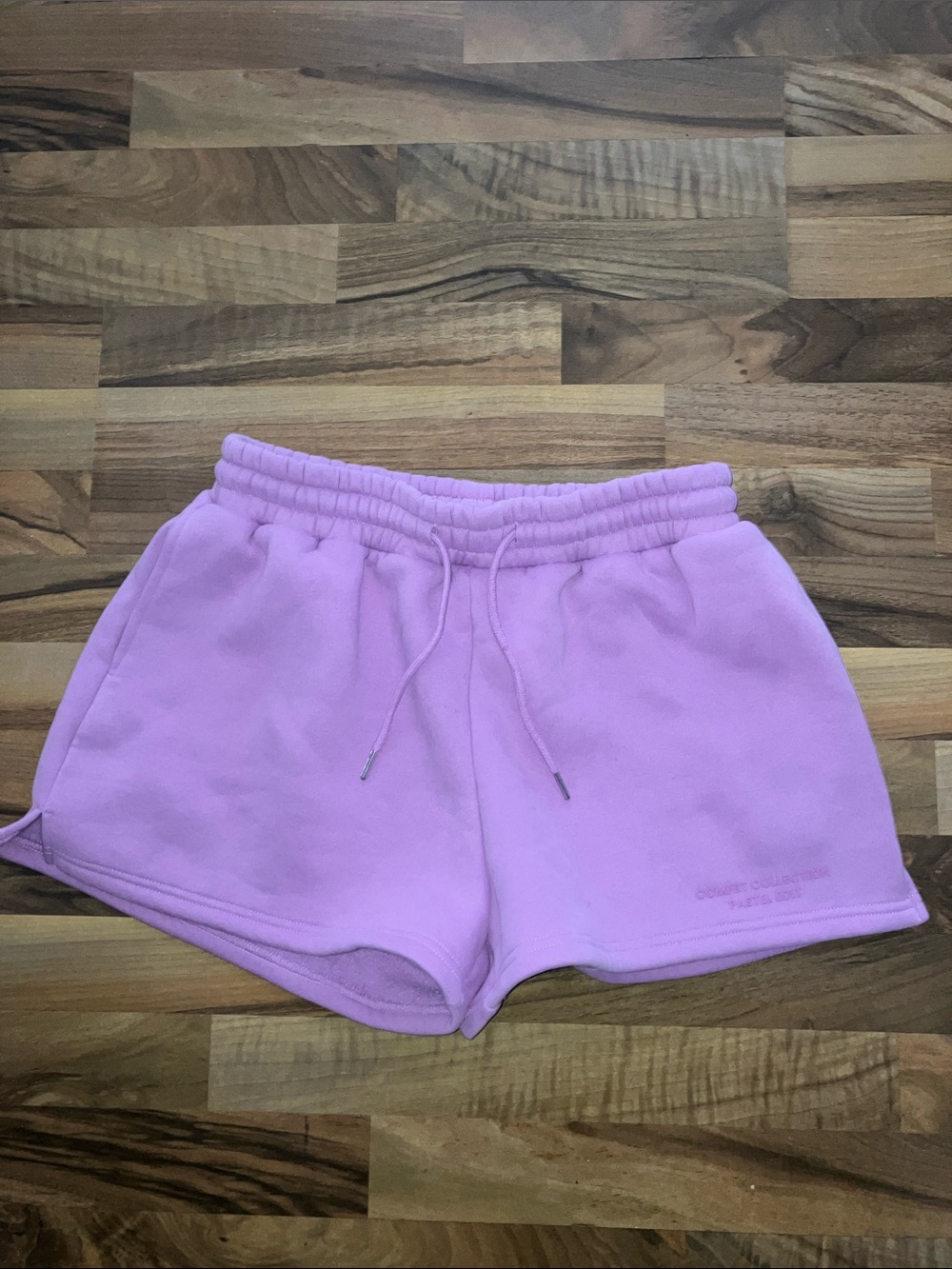 Comfrt Lavender Light purple Fleece pastel edit shorts Sz L